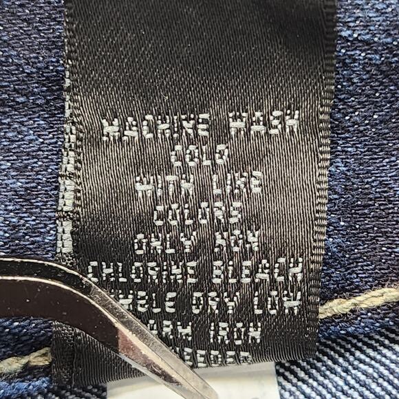 Vintage Y2K Rue 21 Jeans Womens 9/10 High Waisted Crop Multi Button Dark Wash - Picture 6 of 12